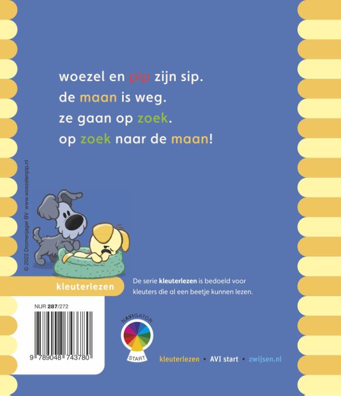 pip, waar is de maan? / Woezel & Pip achterkant