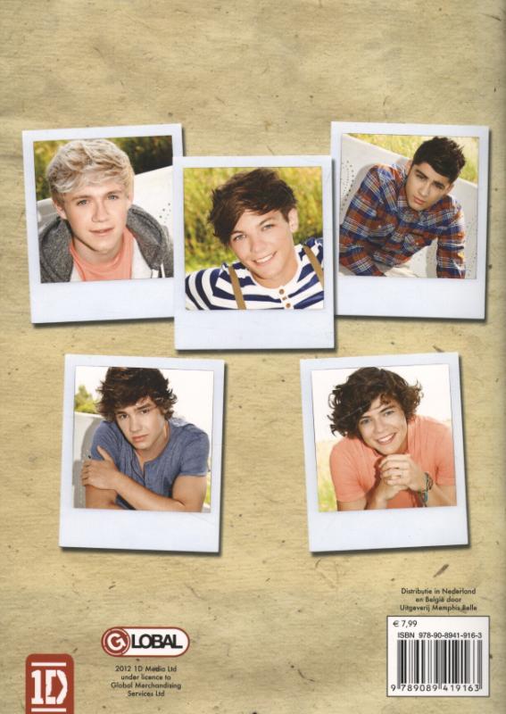 One direction het officiele scrapbook achterkant