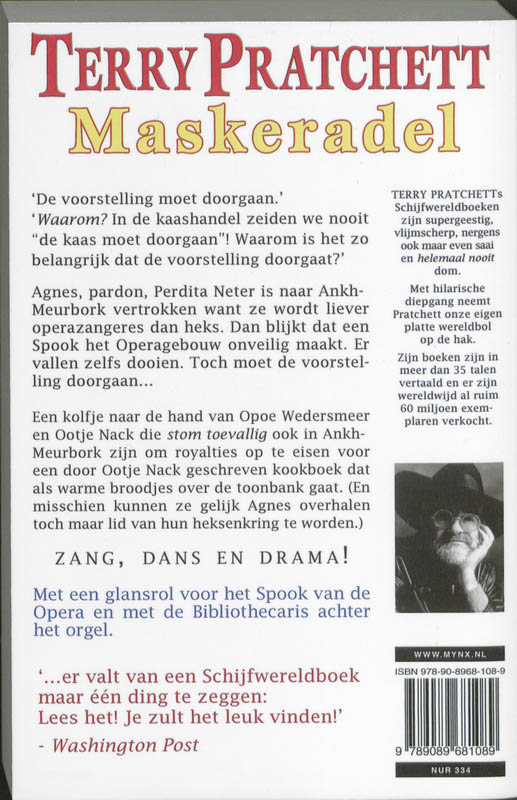 Maskerade / Druk Heruitgave achterkant