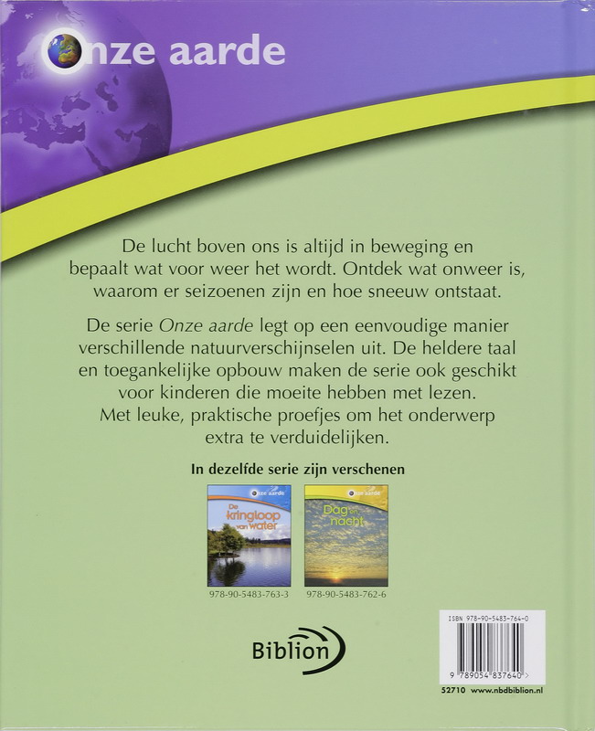 Onze aarde / Het weer en de seizoenen / Onze Aarde achterkant