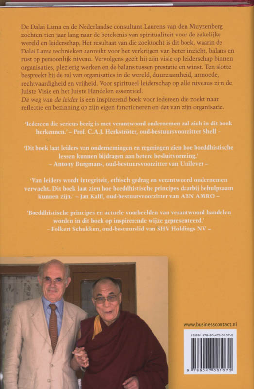 De weg van de leider achterkant