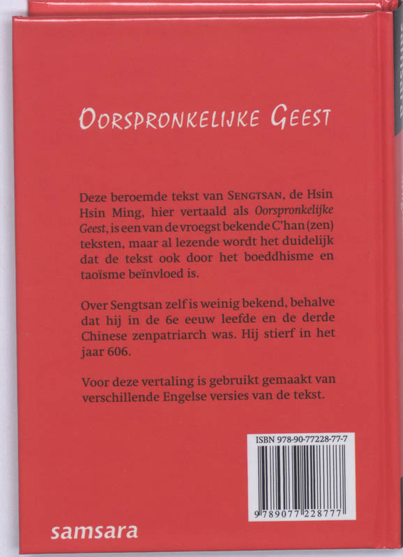 Oorspronkelijke geest achterkant