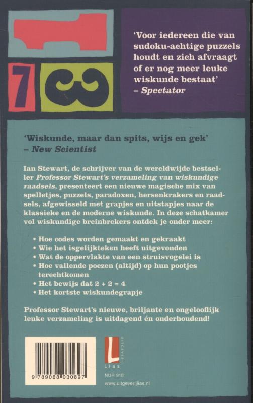 Professor Stewart's schatkamer vol wiskundige uitdagingen achterkant