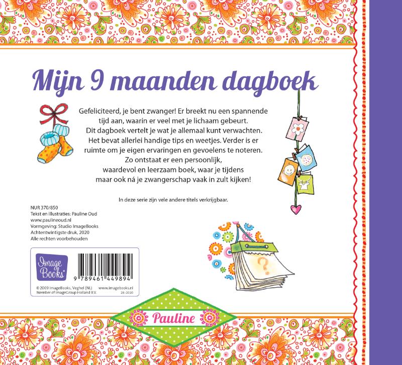 Mijn 9 maanden dagboek / Pauline Oud achterkant