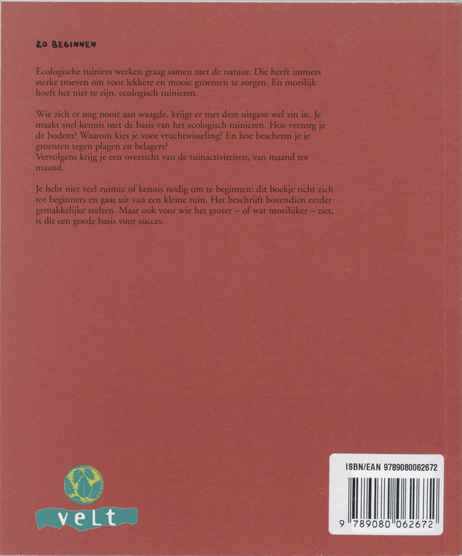 Ecologisch tuinieren voor beginners achterkant