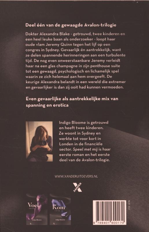 Speel met mij / Avalon-trilogie / 1 achterkant