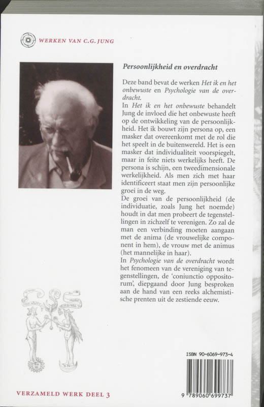 Verzameld werk C.G. Jung 3 -  Persoonlijkheid en overdracht en overdracht achterkant