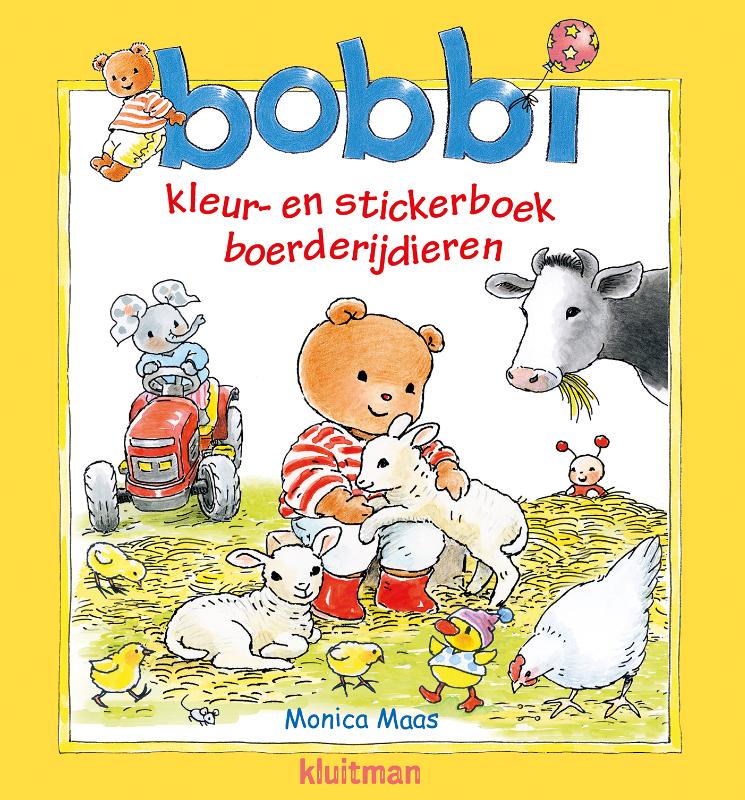 Bobbi kleur- en stickerboek boerderijdieren / Bobbi
