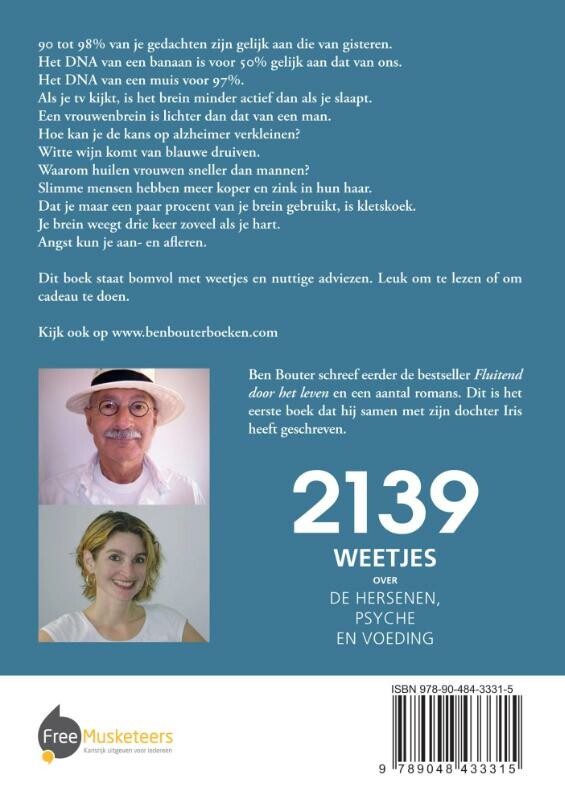 2139 weetjes over de hersenen, psyche en voeding achterkant