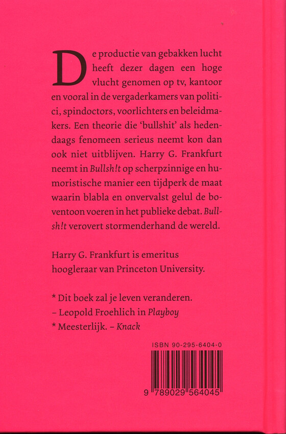 Bullsh!t achterkant