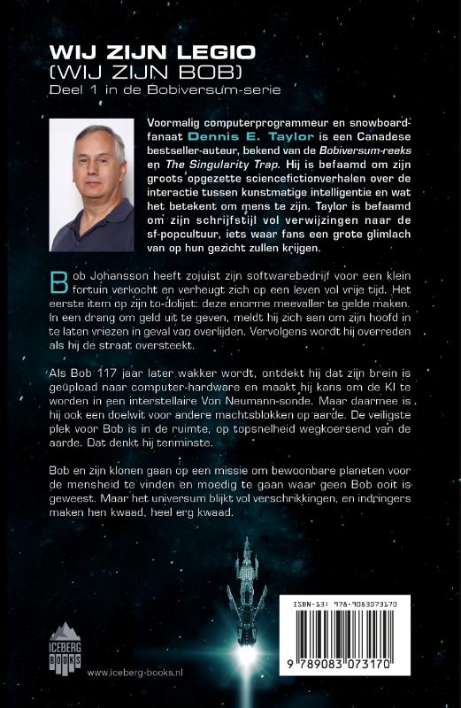 Wij zijn legio - wij zijn Bob / Bobiversum serie / 1 achterkant