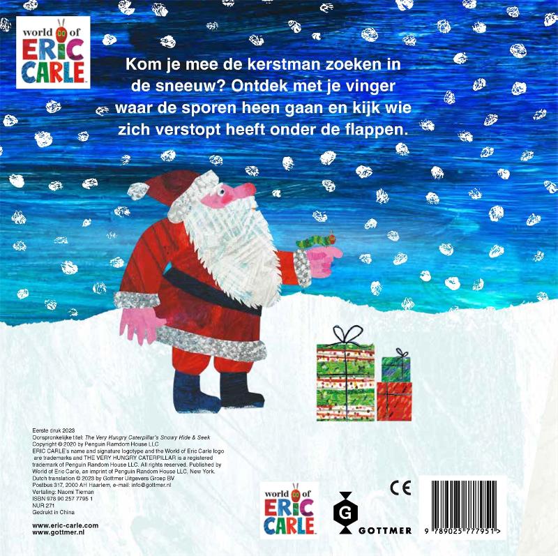 Zoek & vind in de sneeuw / Rupsje Nooitgenoeg achterkant