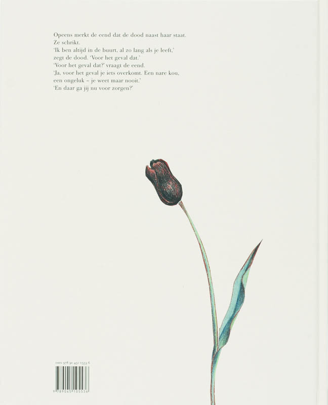 De eend, de dood en de tulp achterkant