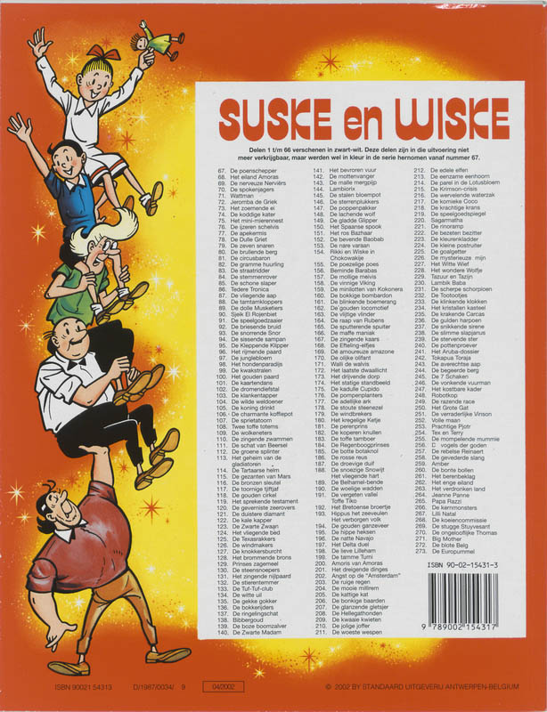 De Kwaaie kwieten / Suske en Wiske / 209 achterkant