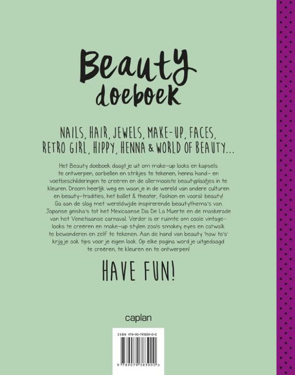 Beauty doeboek achterkant