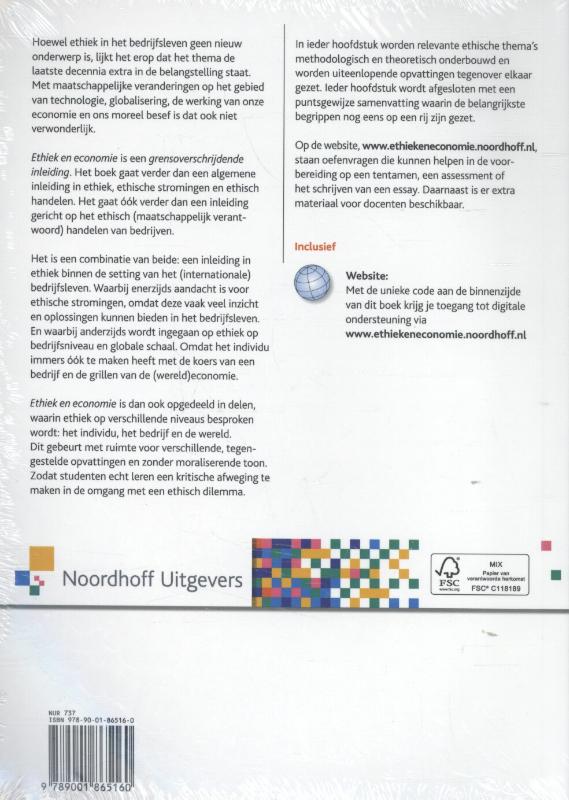 Ethiek en economie achterkant