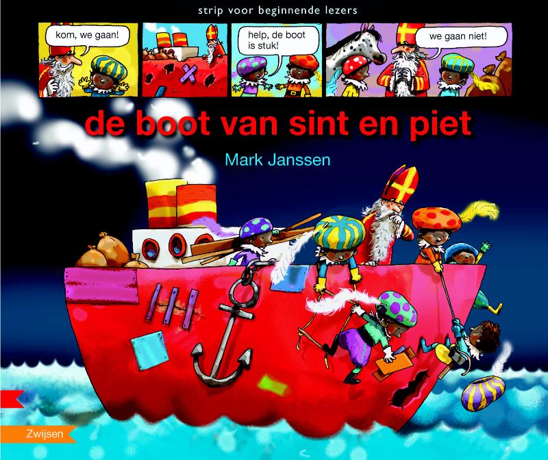 Strips voor beginnende lezers - De boot van Sint en Piet