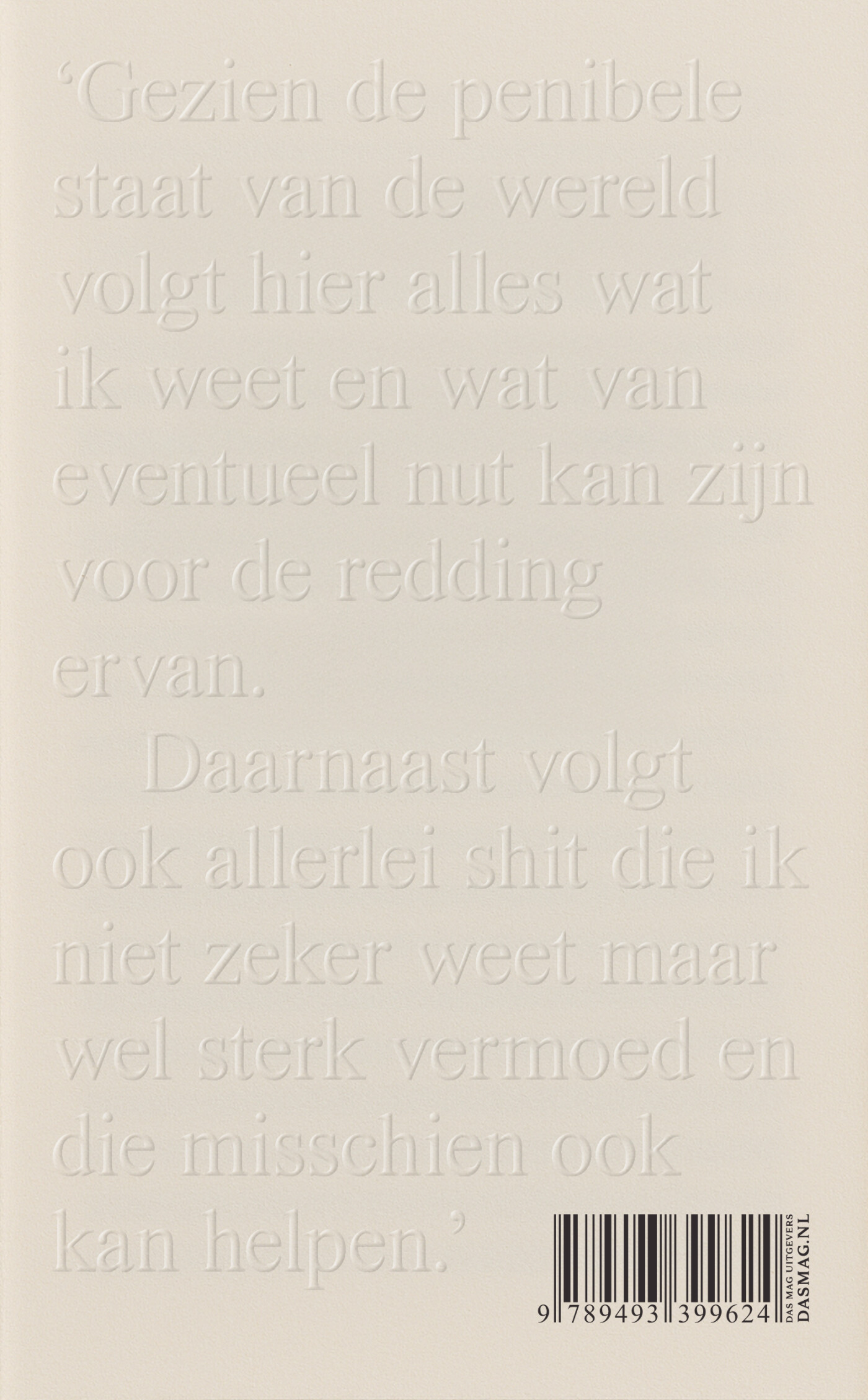 Chaotisch denken voor gevorderden achterkant