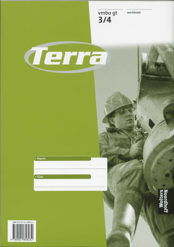 Werkboek 3/4 Vmbo gt natuurlijke hulpbronnen Terra achterkant