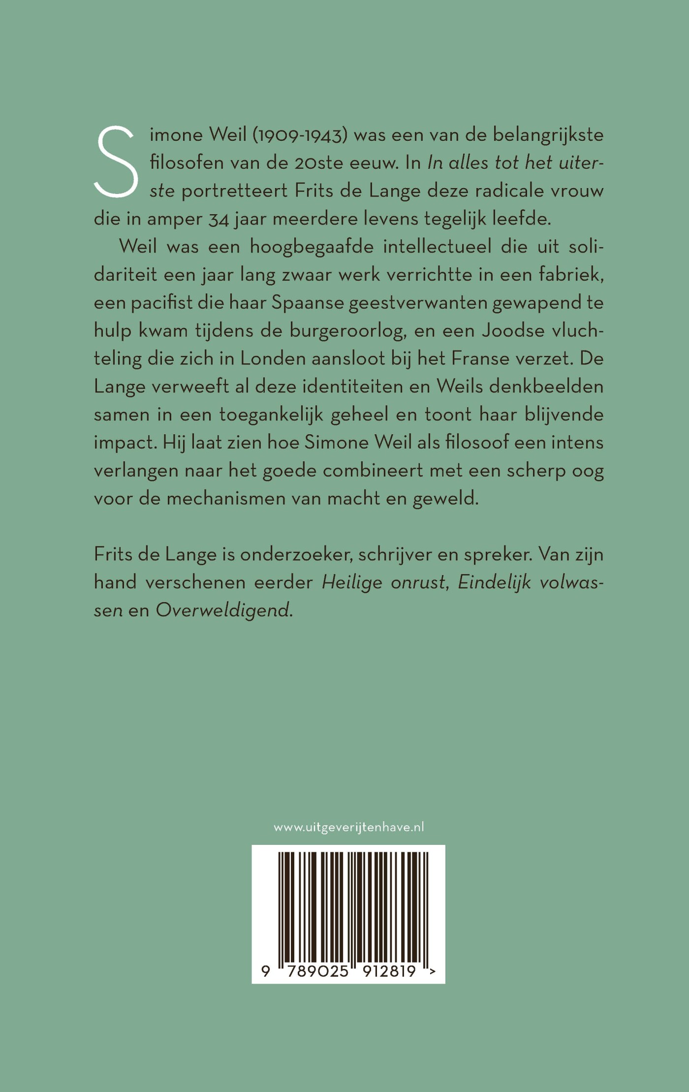 In alles tot het uiterste achterkant