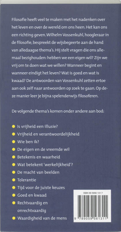 Filosofie voor in je binnenzak achterkant