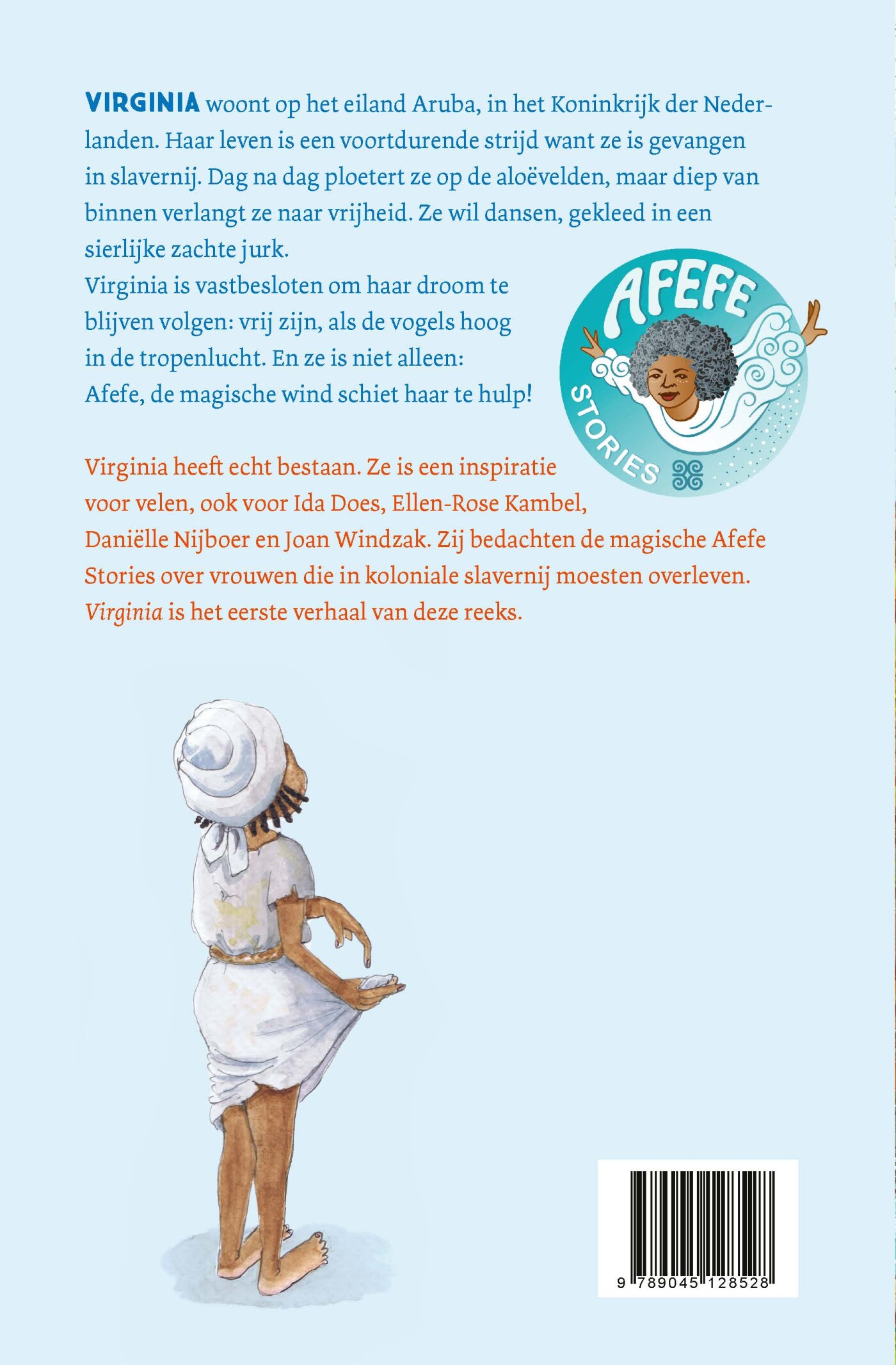 Virginia / Afefe stories achterkant