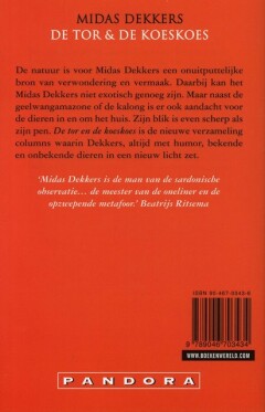 De tor en de koeskoes / Pandora pockets achterkant