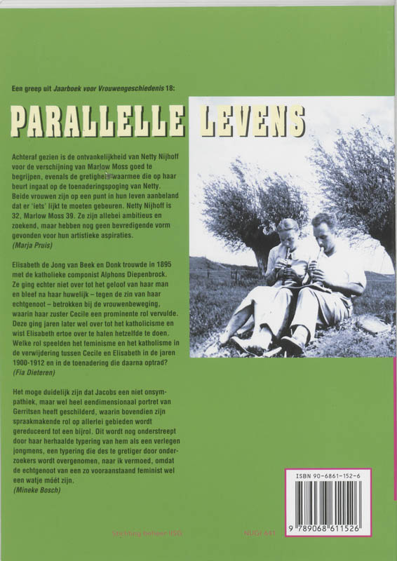 Jaarboek voor vrouwengeschiedenis / 18 Parallelle levens achterkant