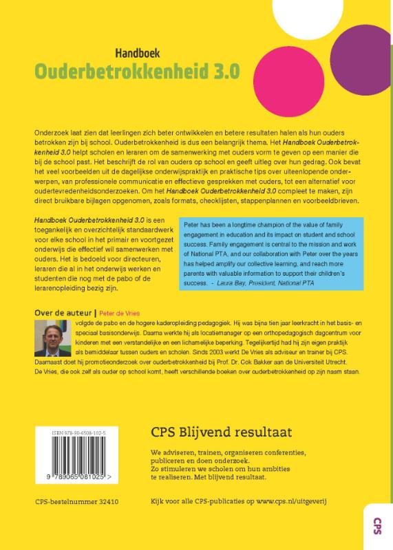 Handboek ouderbetrokkenheid 3.0 achterkant