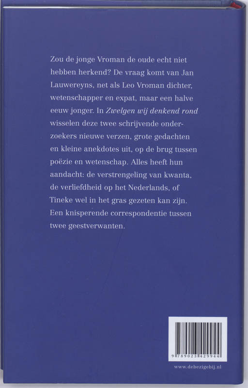 Zwelgen wij denkend rond Zwelgen wij denkend rond achterkant