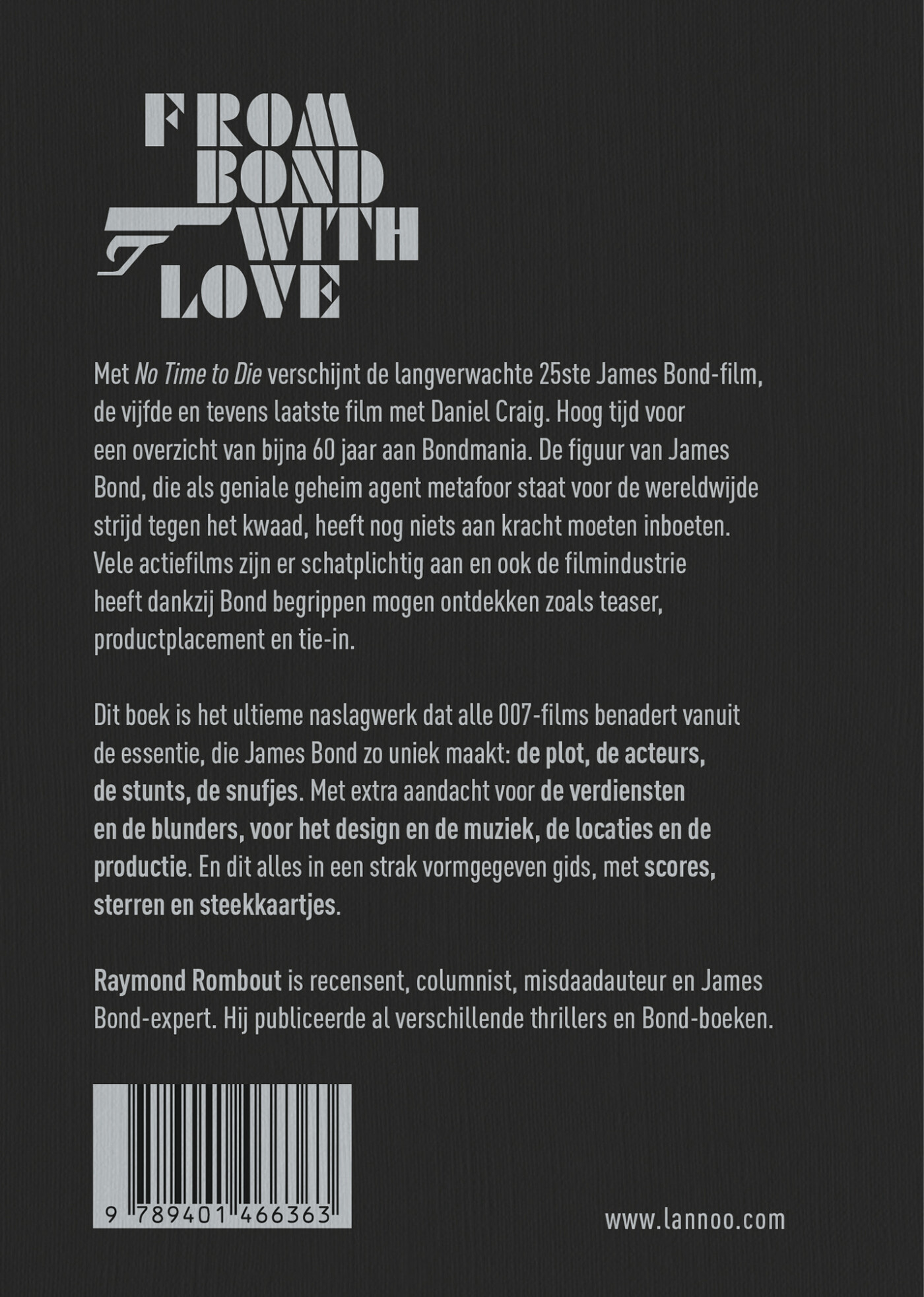 Het James Bond boek achterkant