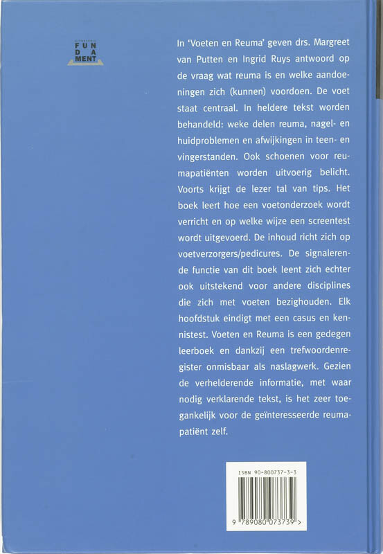 Voeten en reuma achterkant