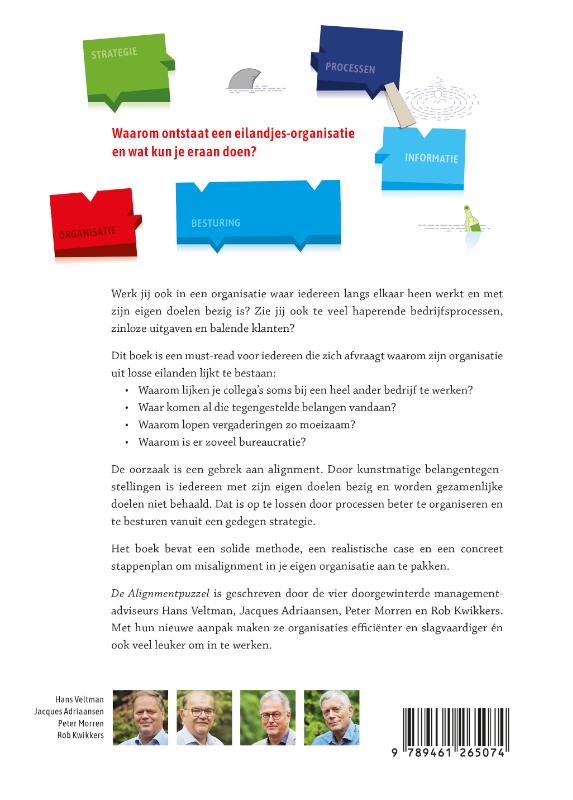 De alignmentpuzzel achterkant