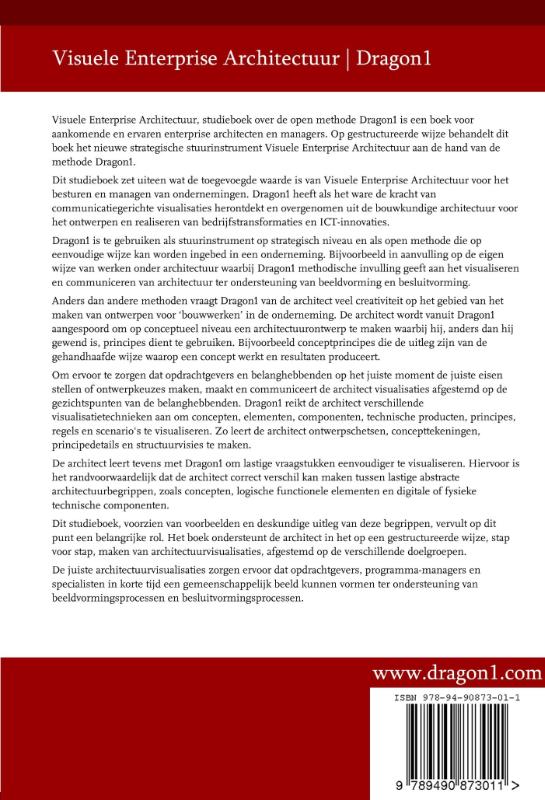 Visuele Enterprise Architectuur / Dragon1 Architecture Books Library / 1 achterkant