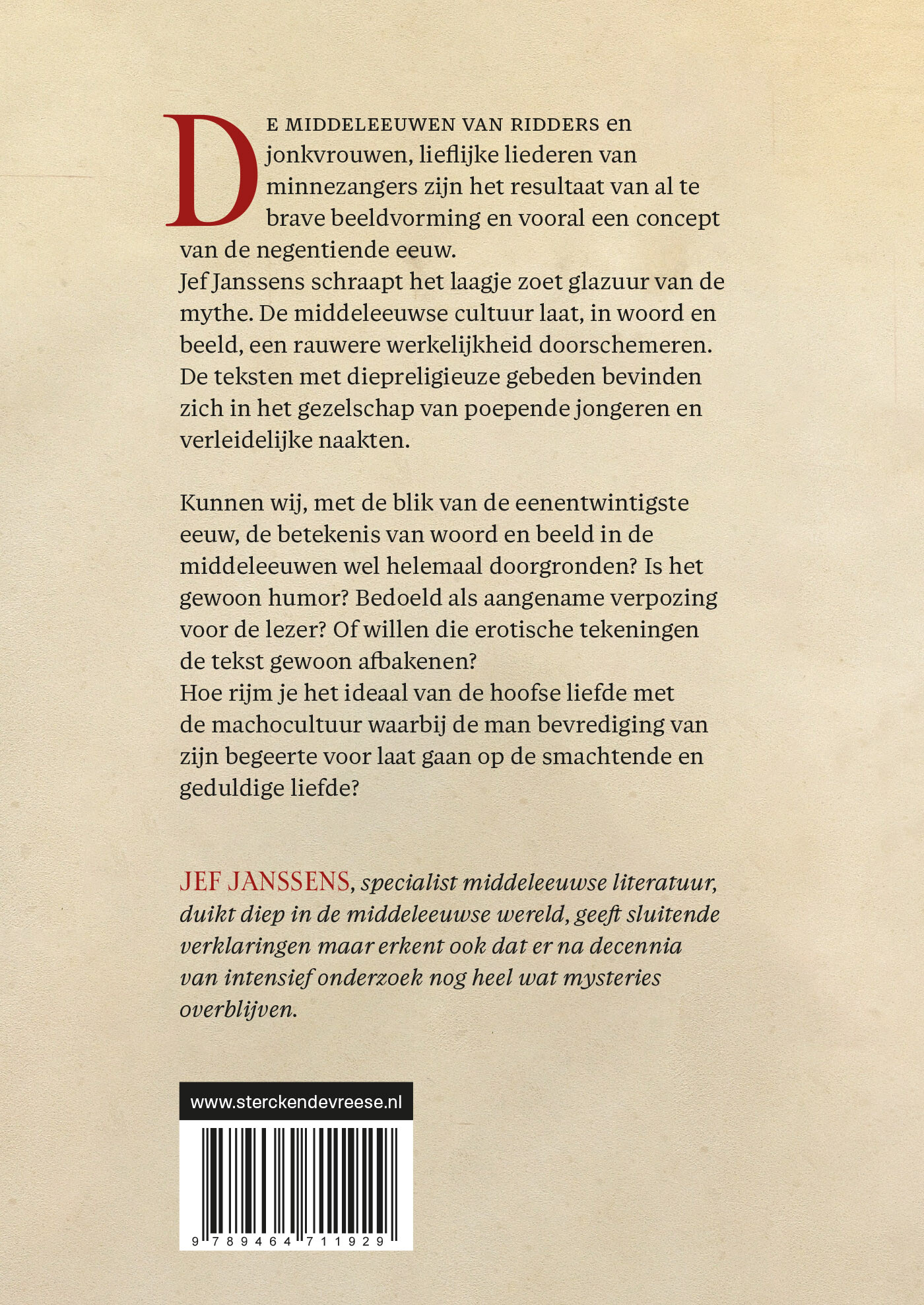 De liederlijke middeleeuwen achterkant