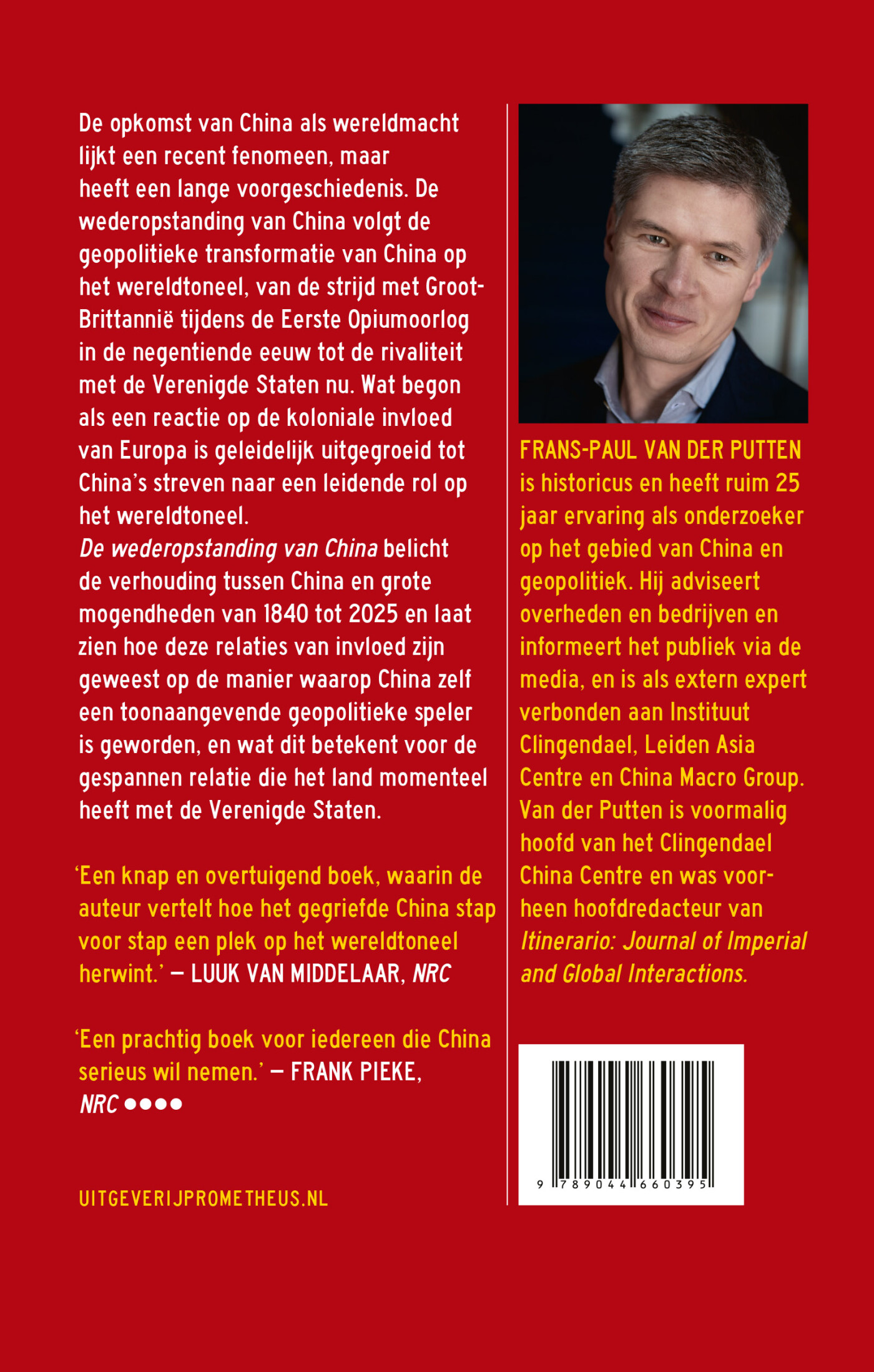 De wederopstanding van China achterkant