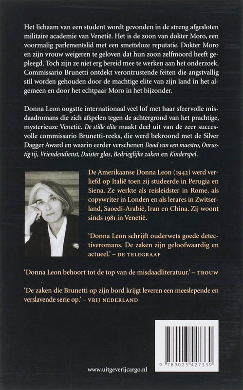 De stille elite / Guido Brunetti / 12 De stille elite / Guido Brunetti / 12 achterkant