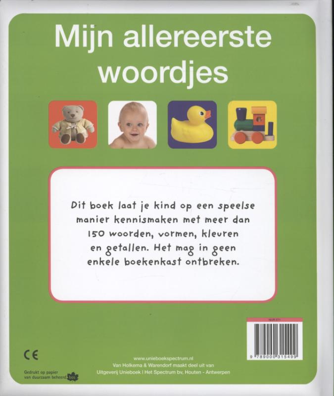 Mijn allereerste woordjes achterkant