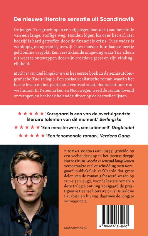 Mocht er iemand langskomen / Tue-trilogie / 1 achterkant