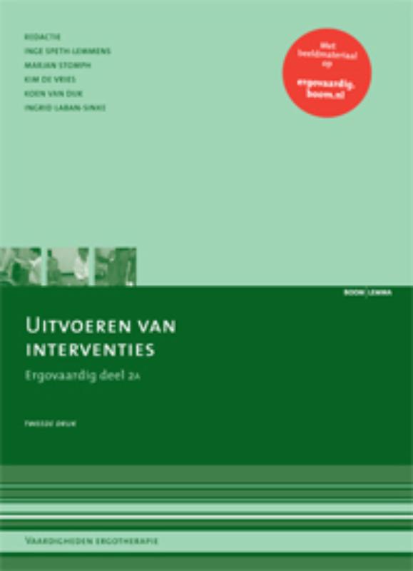 boekenbalie_9789059318076_cover Uitvoeren van interventies / Deel 2 Ergovaardig (A en B) / Vaardigheden ergotherapie / 2