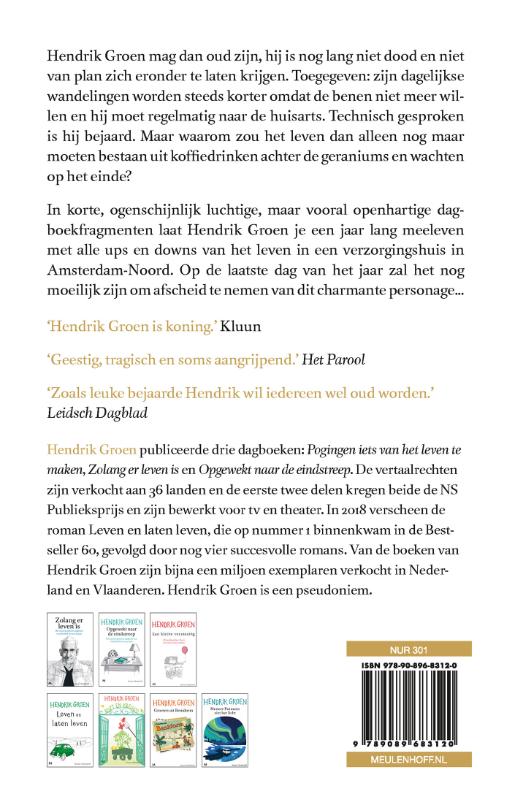 Pogingen iets van het leven te maken / De geheime dagboeken van Hendrik Groen / 1 achterkant