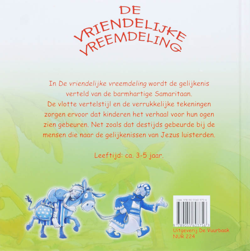 De vriendelijke vreemdeling achterkant