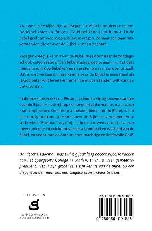 Vijftig misverstanden over de Bijbel achterkant