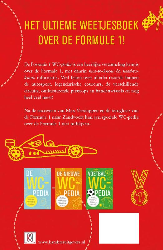 Wc-pedia Formule 1 Wc-pedia Formule 1 achterkant
