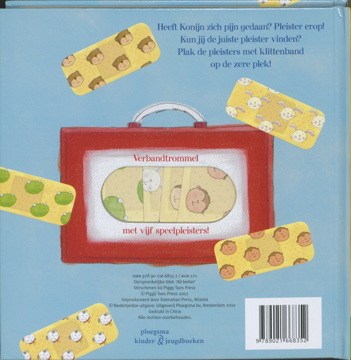 Pleister erop! / Ploegsma kinder- & jeugdboeken achterkant