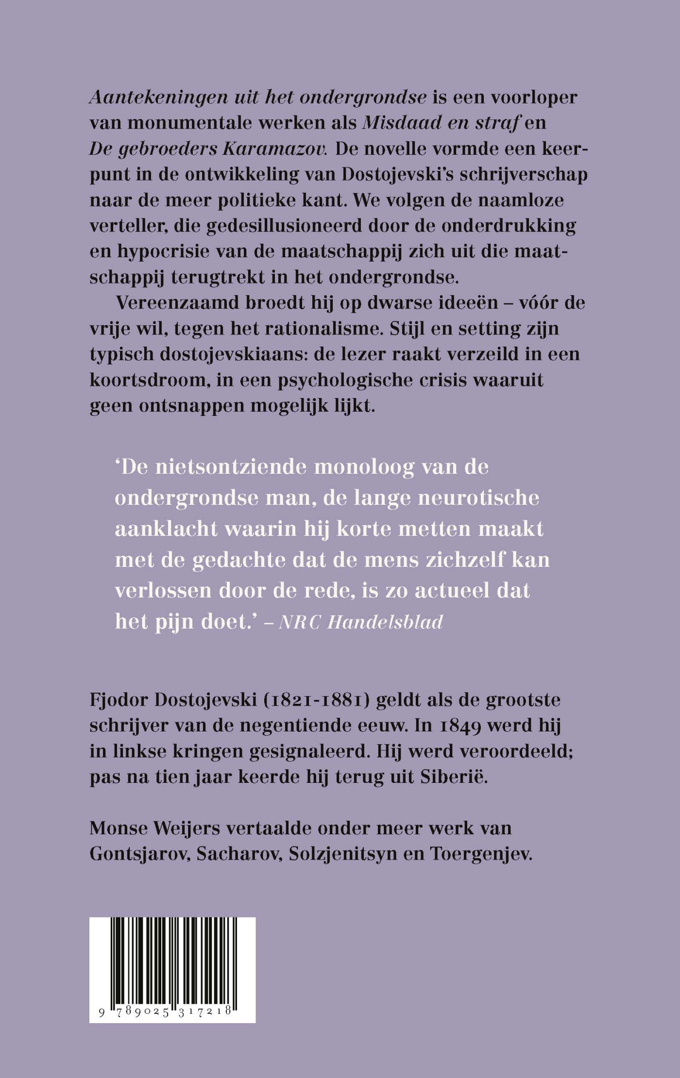 Aantekeningen uit het ondergrondse achterkant