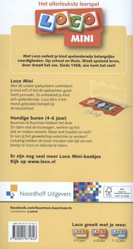 Loco Mini / 4-6 jaar groep 1-2 / Buurman & Buurman achterkant