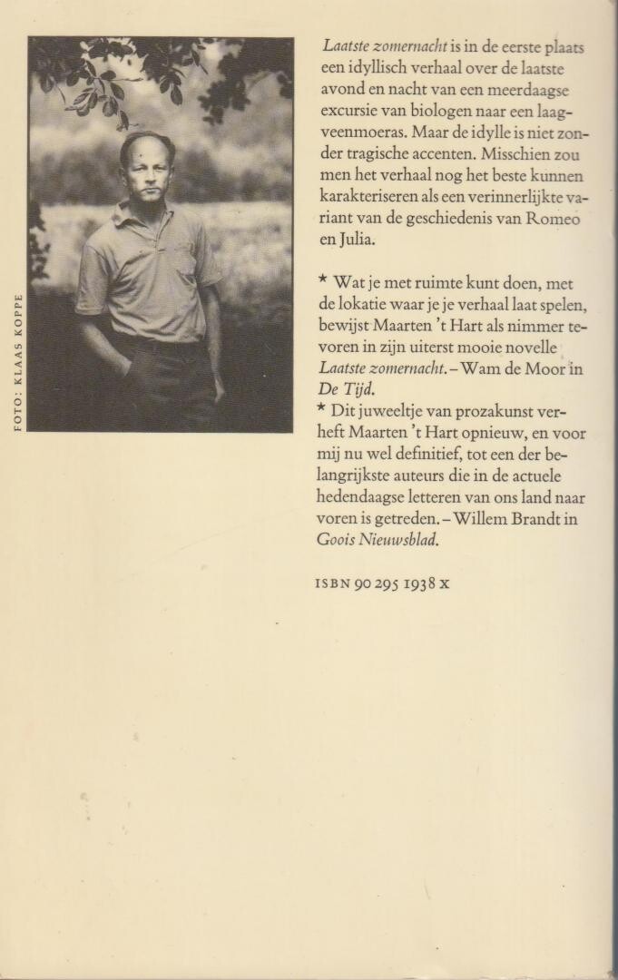 LAATSTE ZOMERNACHT achterkant