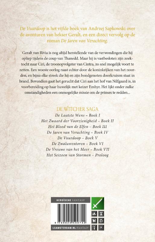 De Vuurdoop / The Witcher / 5 achterkant