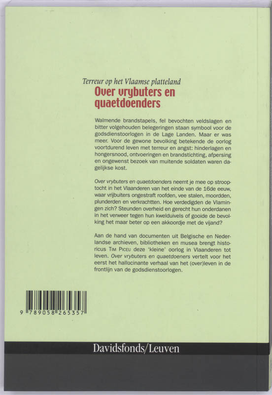 Over vrybuters en quaetdoenders achterkant